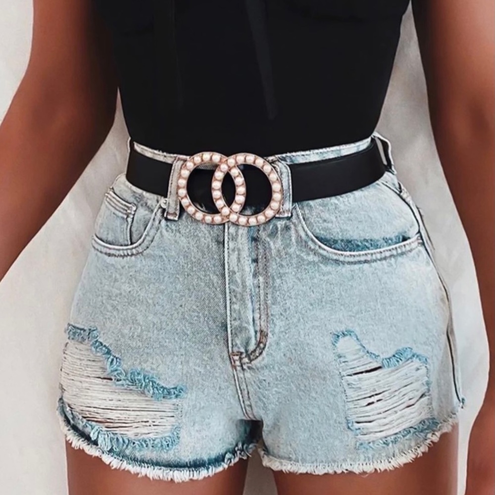 White Fox Denim Shorts - Never Worn